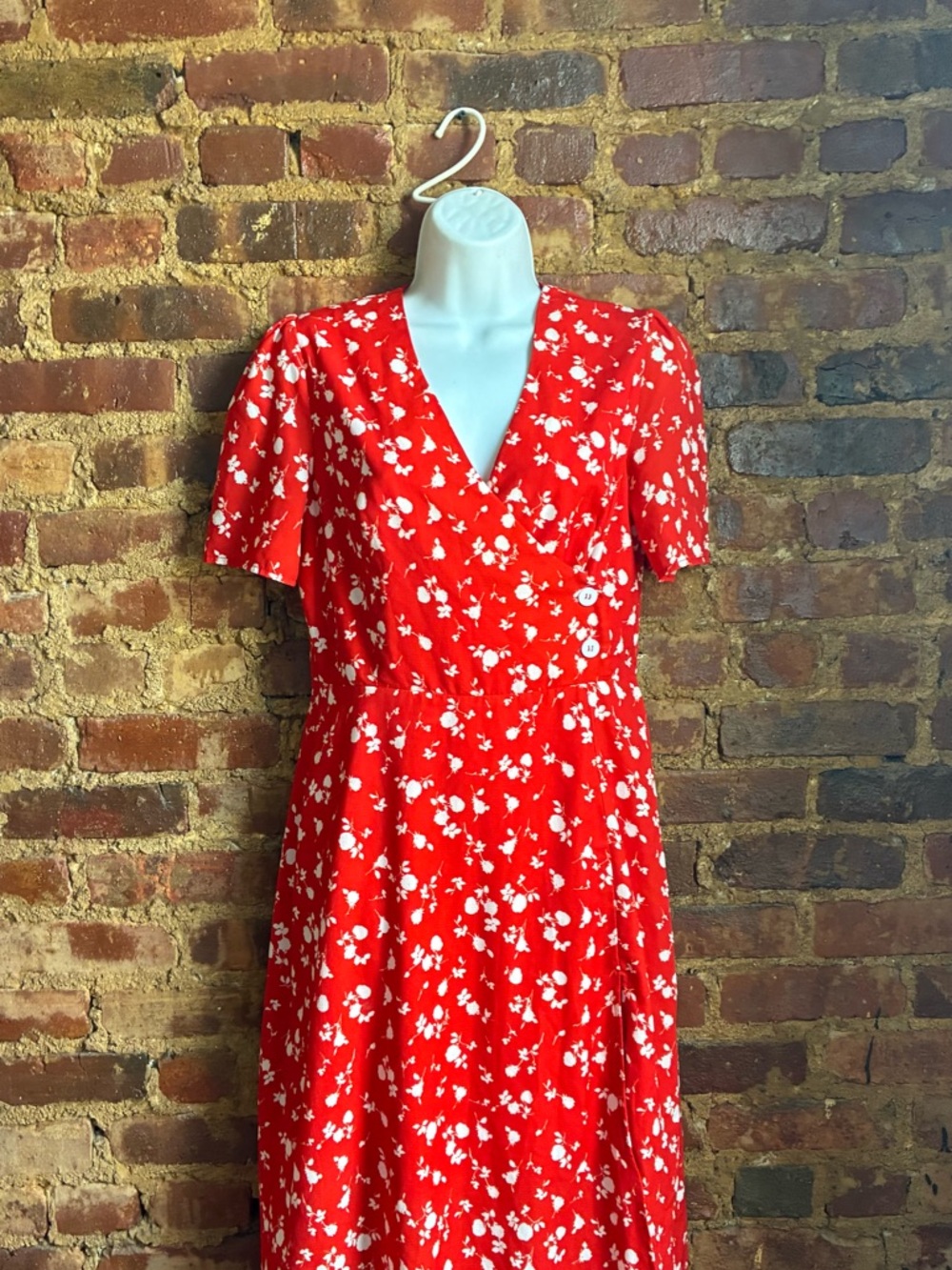 Commense Red Floral Dress Sz. Small